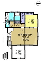 幡ヶ谷駅 徒歩4分 1階の物件間取画像